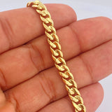Cuban Bracelet 6.1gr / 8in / Yellow Gold +1 14K Italy $
