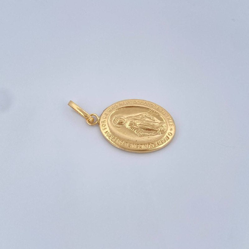 Pendant Virgin Milagrosa 0.85gr / 2.5cm / 18K Yellow Gold &
