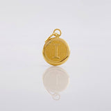 Dije Circulo Letra I 0.45g / 1/2 in Oro Amarillo 18K