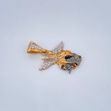 Pendant San Miguel 2.85gr / 1.1in / Three Golds 18K $