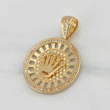 Dije Corona 9.15 g / 1 1/2 in Oro Amarillo 18K