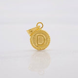Dije Circulo Letra D 0.4g / 1/2 in Oro Amarillo 18K