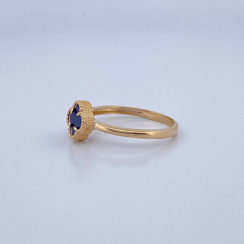 Anillo Trebol 2.25gr / T7 1/4 / Oro 18K &