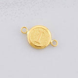 Herraje Circulo Letra I 0.4g / 1/2 in Oro Amarillo 18K