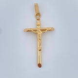 Dije Cruz Cristo 1.45gr / 1 3/4 in / Oro Amarillo 18K &