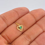 Filigree Heart Palpitation Pendant 0.55gr / 1/2 in / 18K Gold