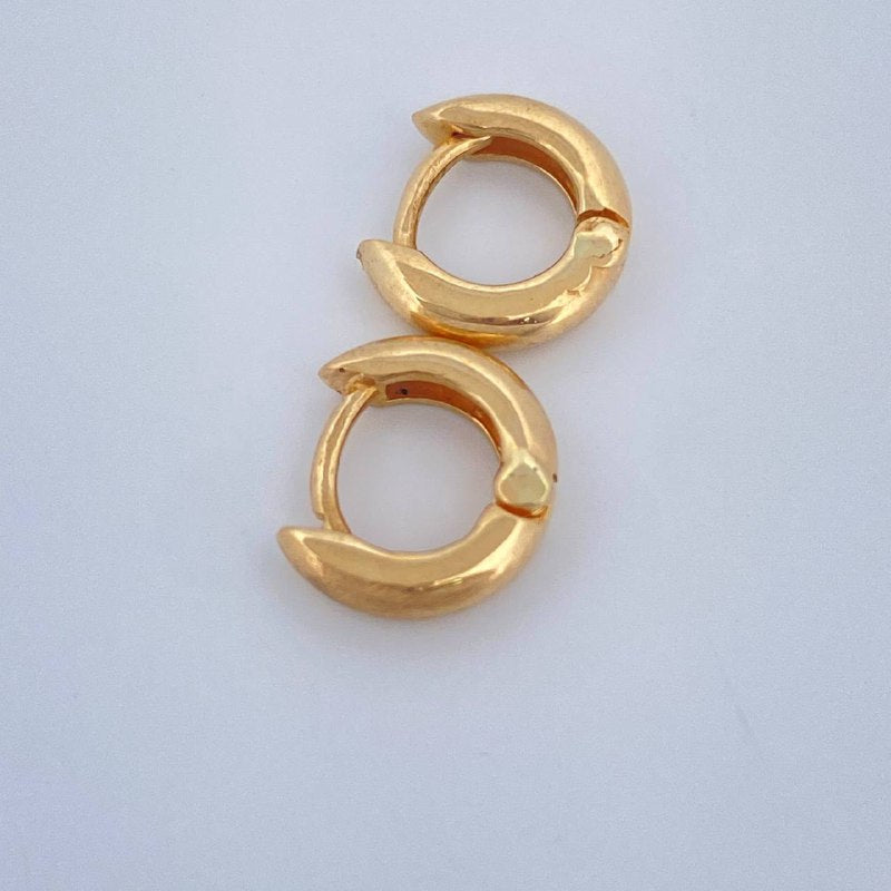 Candongas Lia 1.5gr / 1/4 in / Oro Amarillo 18K $