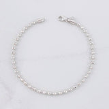 Bracelet Militar 5.5g / 7 3/4 in / 2.9mm White Gold 18K
