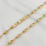 Rustic Paris Chain 10.45 g / 23 1/2 in / 3.5 mm 18K Yellow Gold