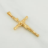 Pendant Cross Christ 1.6 g / 2 in Yellow Gold 18K!