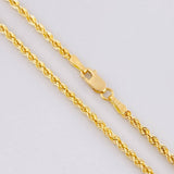 Rope Chain 3.05g / 20 in / 2.19mm 18K Yellow Gold