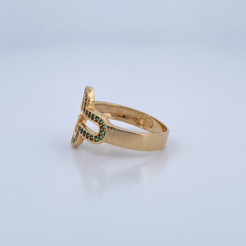 Cross Silhouette Ring 3.25gr / Size 6 3/4 / 18K Gold &
