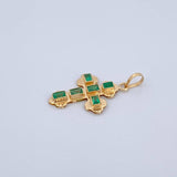 Flat Cross Pendant 1.15gr / 1in / 18K Gold