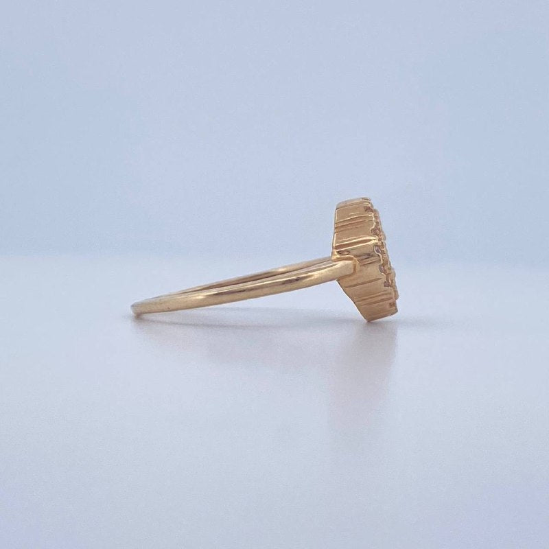 Anillo Trebol 2.75gr / T7 / Oro Amarillo 18K &