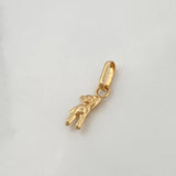 Dije Oso Manito Arriba 0.2gr / 1/2 in / Oro Amarillo 18K &