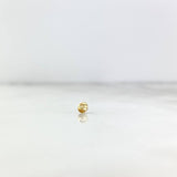 Bead Diamond Cut 3mm / 0.06gr Yellow Gold &