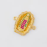 Charm Virgen de Guadalupe 3.2g / 3/4 in Yellow Gold 18K