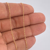 Singapore Chain 0.8gr / 15.7in / 18K Gold +3$