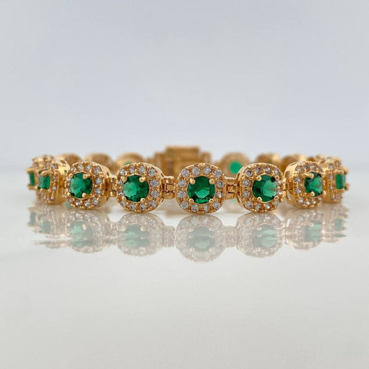 Pulso Tennis 17.05 g / 7 in / 7.6 mm Oro Amarillo 18K