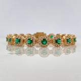 Tennis Bracelet 17.05 g / 7 in / 7.6 mm Yellow Gold 18K