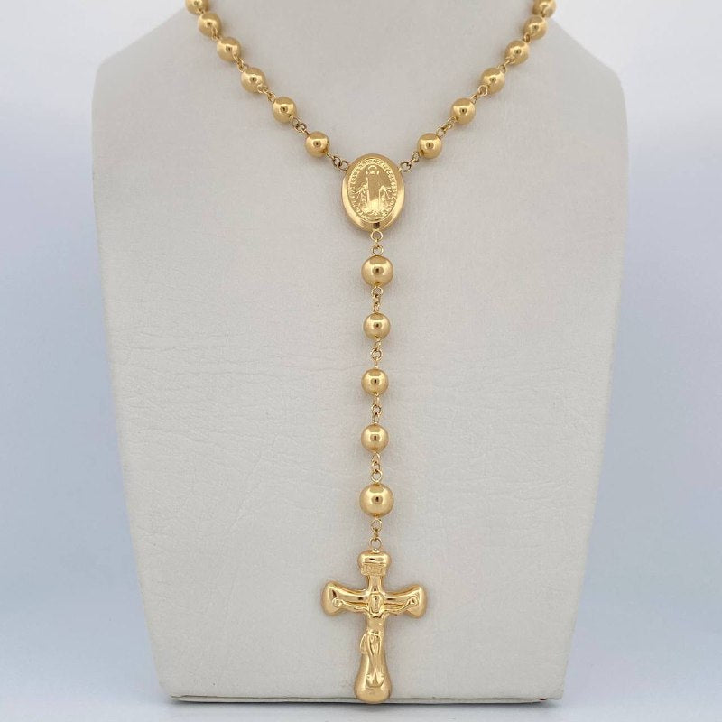 Miraculous Virgin Rosary 12.4gr / 58cm / 18K Yellow Gold &