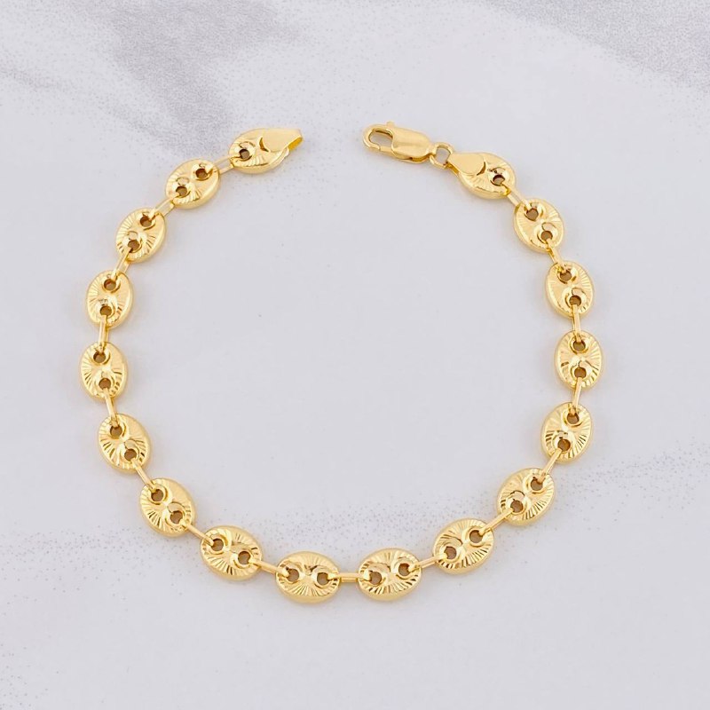 Pulso GC Diamantado 6.85g / 8 in / 7mm Oro Amarillo 18K
