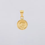 Dije Circulo Letra G 0.4g / 1/2 in Oro Amarillo 18K