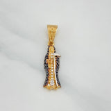 Dije Santa Muerte 2.45 g / 1 1/4 in Tres Oros 18K