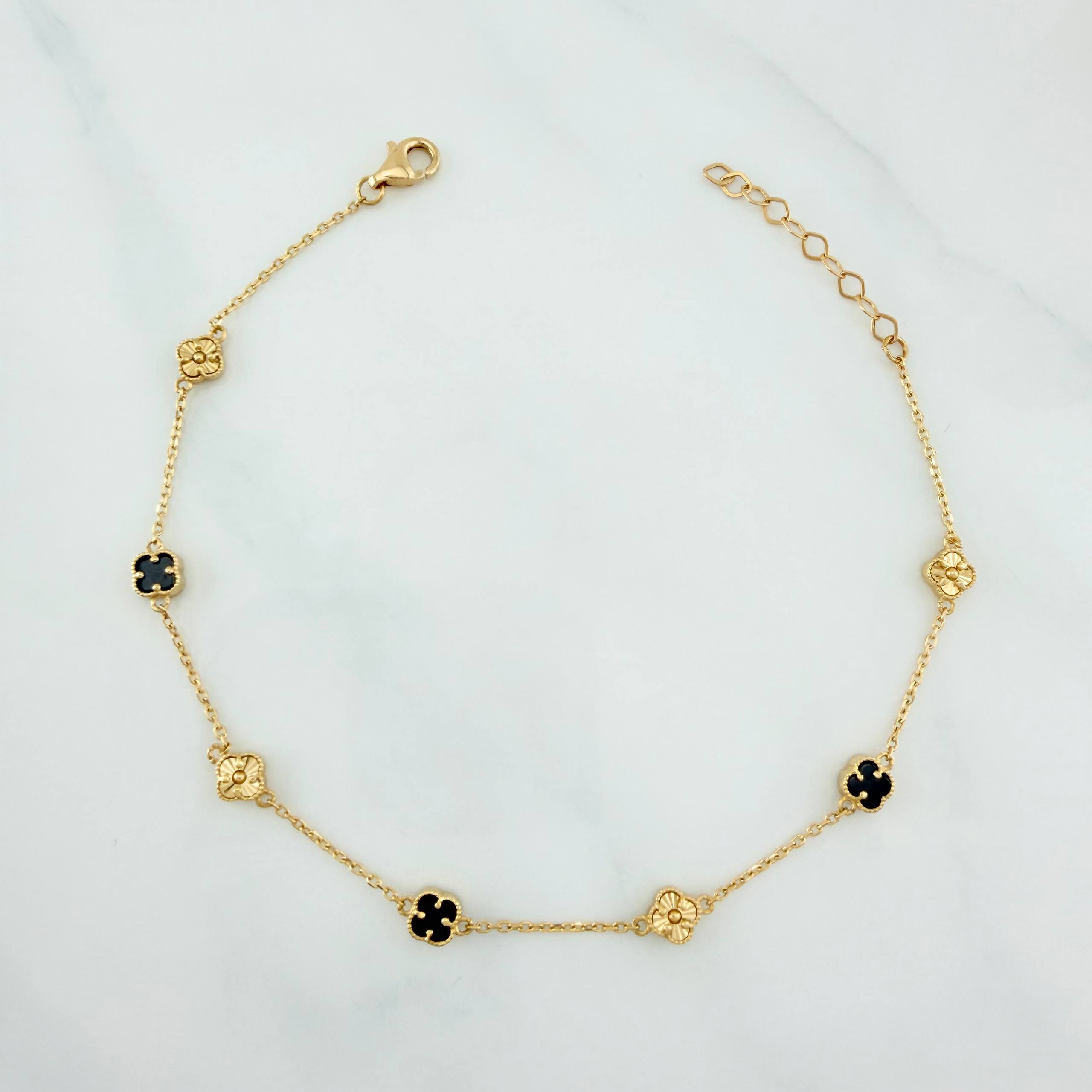 Clover Bracelet Classic Link 3.2 g / 8 1/2 in / 4.8 mm Yellow Gold 18K