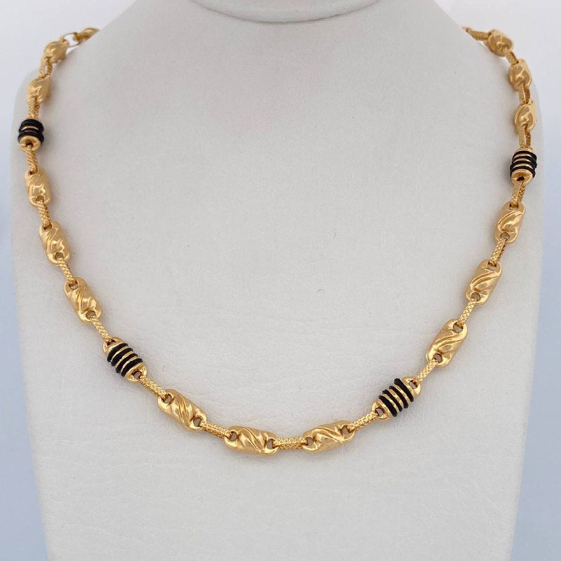 Cadena Rustica Barril 15.4gr / 24 1/4 in / Oro Amarillo 18K &