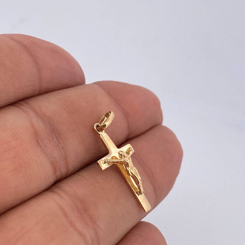 Pendant Christ Cross 1.35gr / 3cm / 18K Gold &