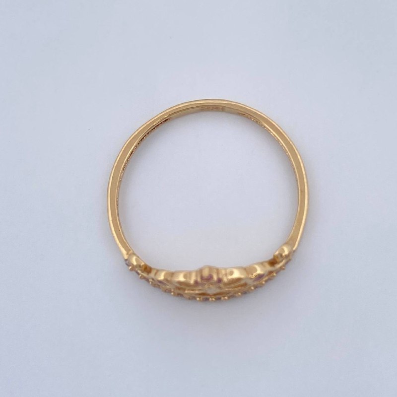 Anillo Tiara Mariposa 1.35gr / T6 3/4 / Oro Amarillo 18K &