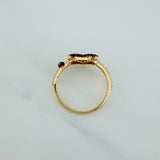 Anillo Corazon Devil 2.55gr / T6 / 3/4 in / Tres Oros 18K $