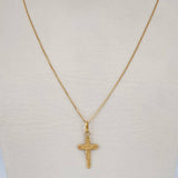 Venetian Chain and Pendant Set + Christ Cross 1.4gr / 18K Gold $