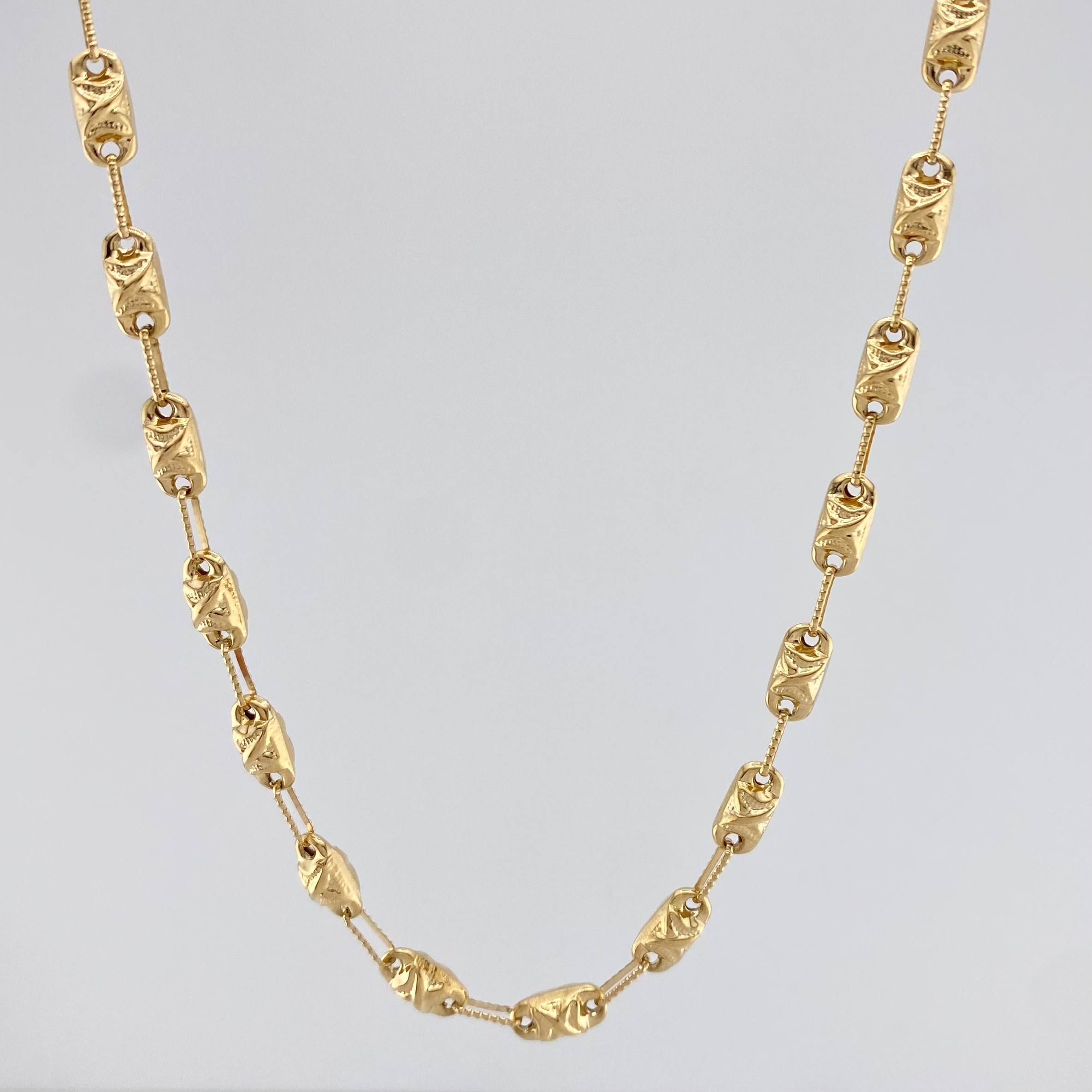 Rustic Chain X 14 g / 24 1/2 in / 4 mm 18K Yellow Gold