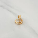 Candongas Carril 0.85 g / 1/2 in Oro Amarillo 18K