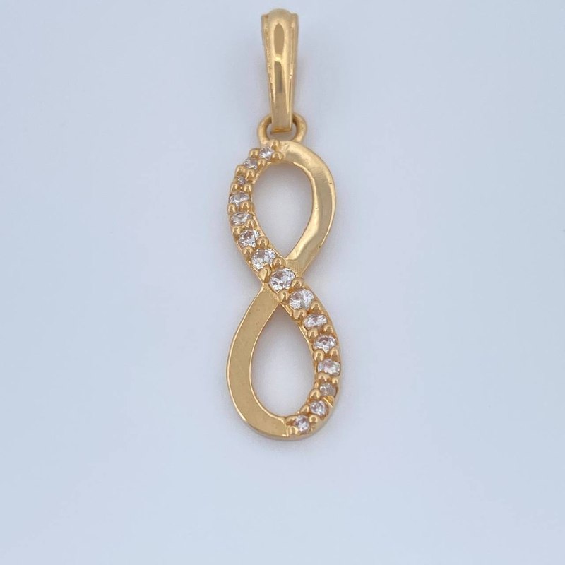 Pendant Infinity 0.95gr / 1in / 18K Gold $
