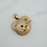 Dije Rostro Oso 9.25 g / 1 1/4 in Oro Amarillo 18K