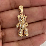 Articulated Bear Bow Pendant 4.6 g / 1 1/4 in 18K Yellow Gold