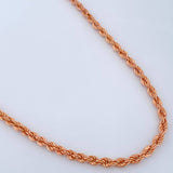 Cadena Lazo 7.5gr / 23 1/2 in / Oro Rosa +3 18K %
