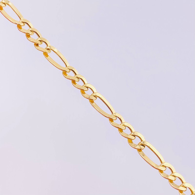 Figaro Bracelet 2.15g / 7 3/4 in / 4.5mm 18K Yellow Gold