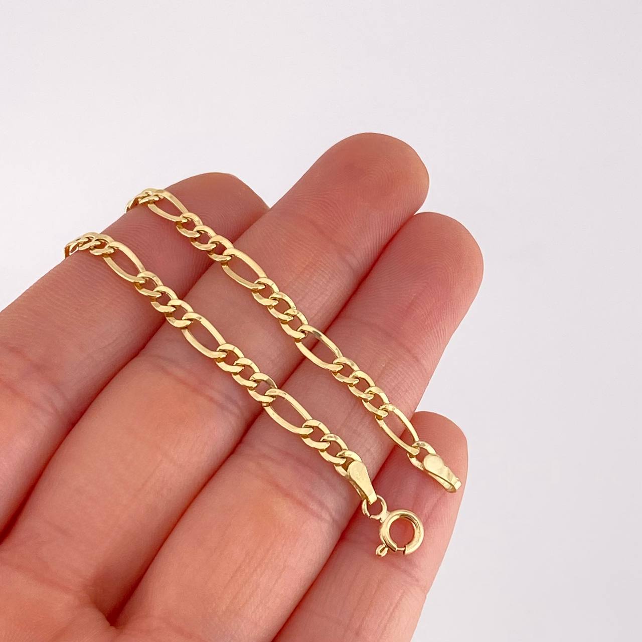 Pulso Fígaro 1.45g / 7 1/2 in / 3.6mm Oro Amarillo 18K