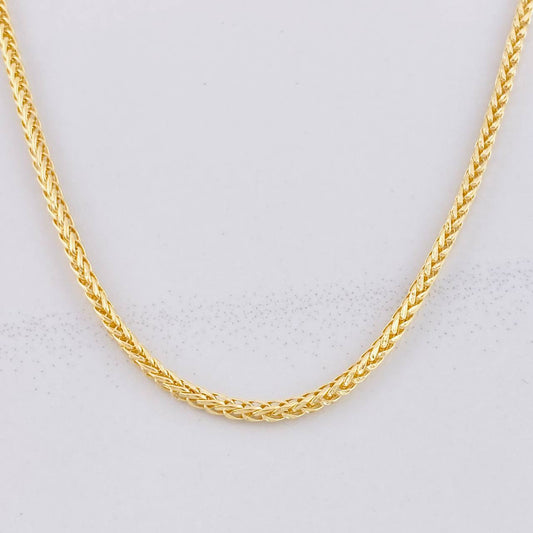 Cadena Franco 5.3g / 24 in / 2.1mm Oro Amarillo 18K