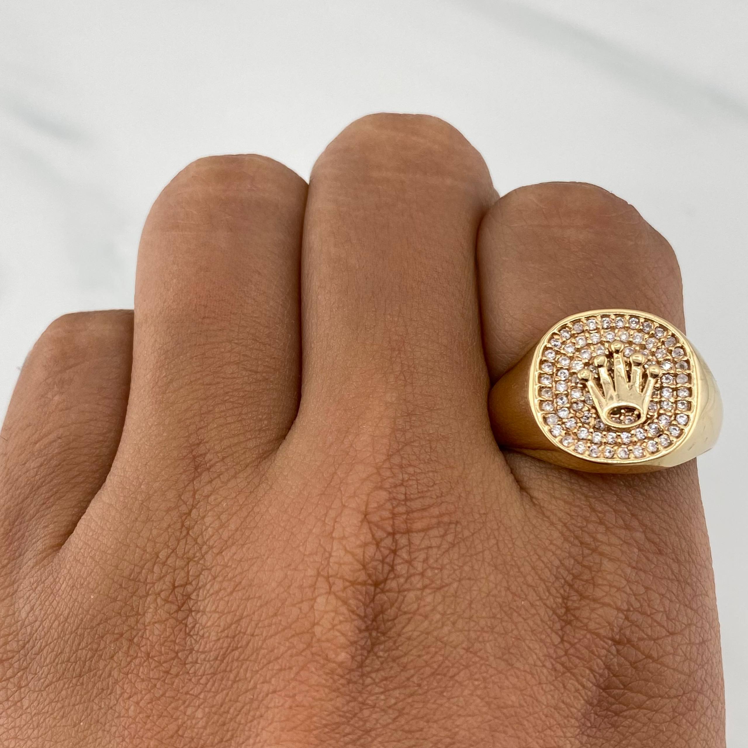 Crown Ring 5.2 g / T9 Yellow Gold 18K