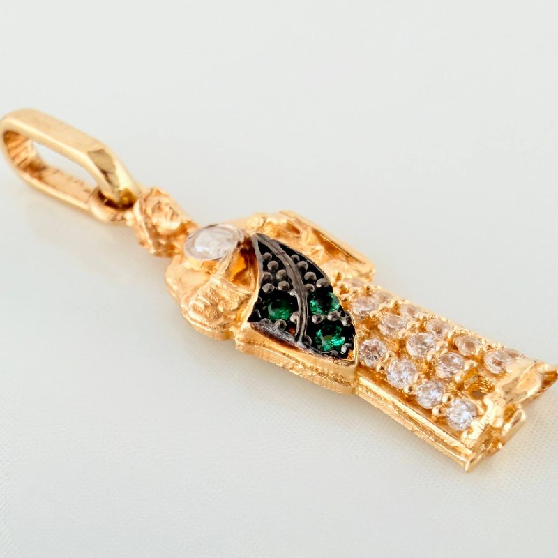 Pendant Saint Jude 1.15 g / 1 in Three Golds 18K