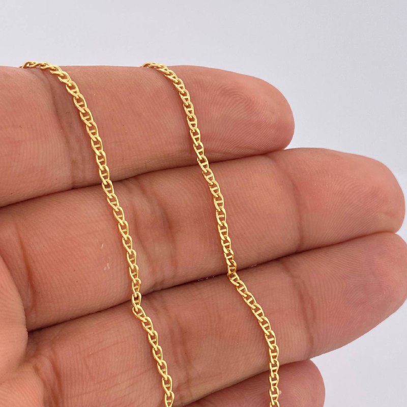 Flat Mariner Chain 2gr / 45.5cm / 18K Yellow Gold +3 $