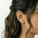 Stud Earrings GC 0.5gr / 18K Yellow Gold