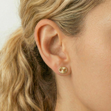 Stud Earrings GC 0.85gr / 9.3mm 18K Yellow Gold *