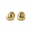 Stud Earrings Heart Bordered 0.55gr / 18K Gold