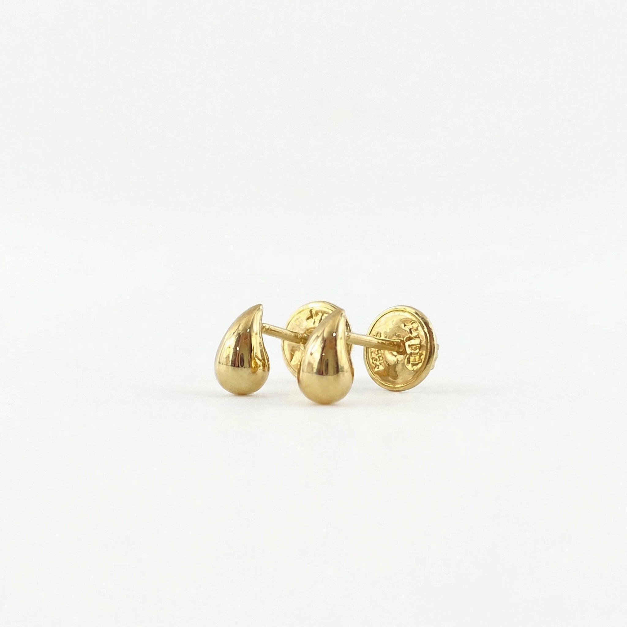 Stud Earrings Drop 0.85gr / 1cm / 18K Gold ©